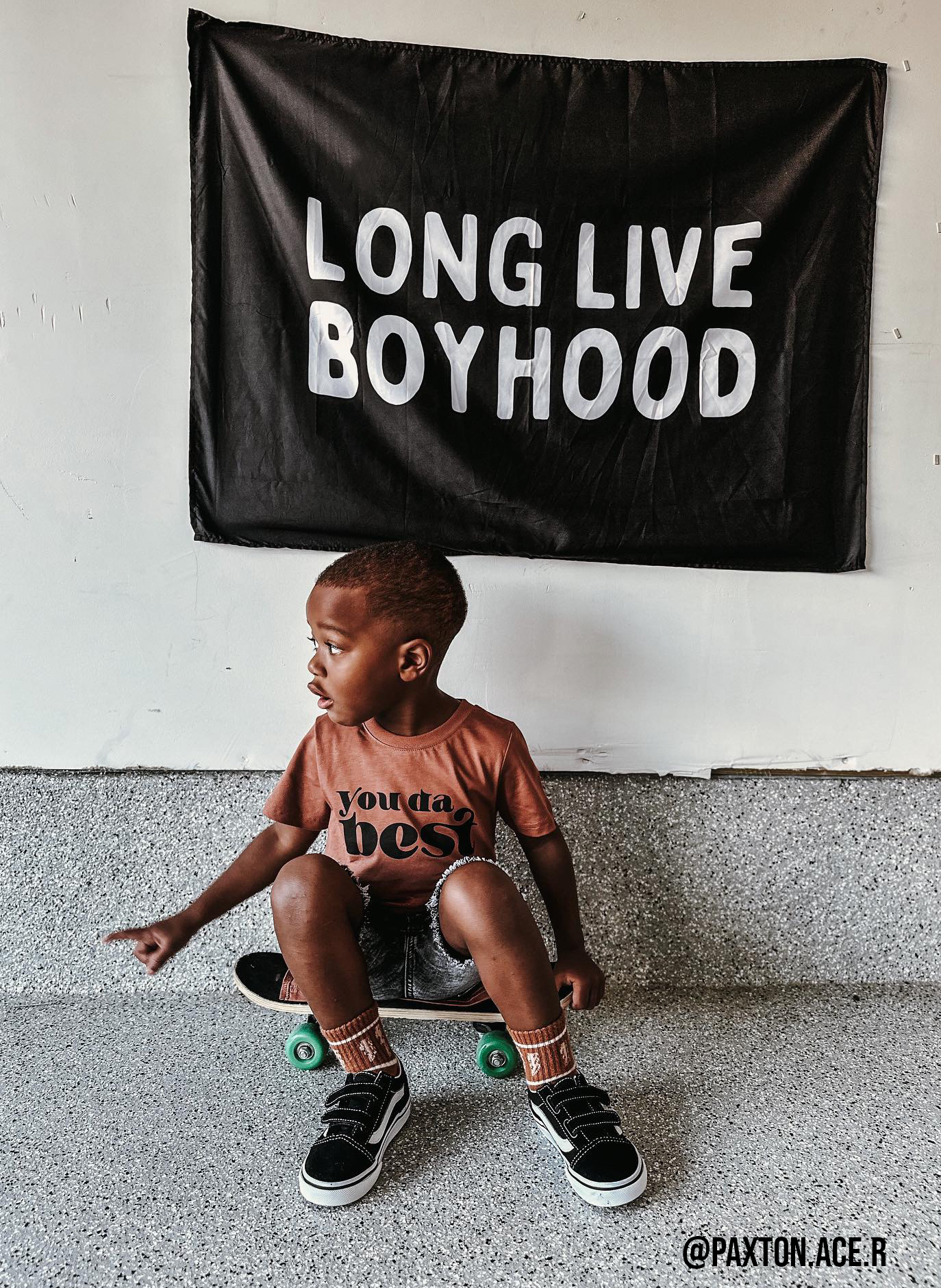 Long Live Boyhood Banner | Fabric Wall Sign