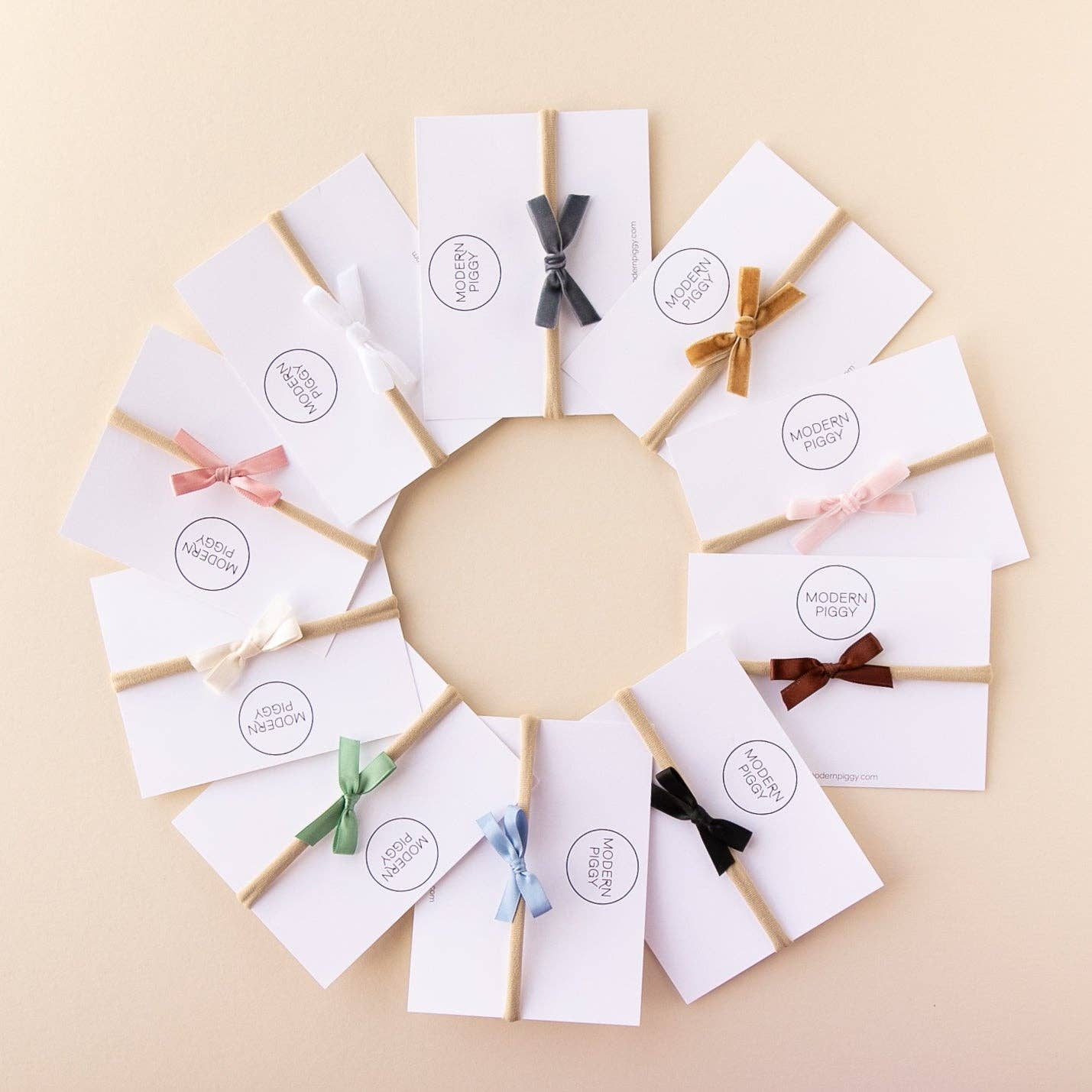 Cornflower | Mini Ribbon Bow - Nylon Headband
