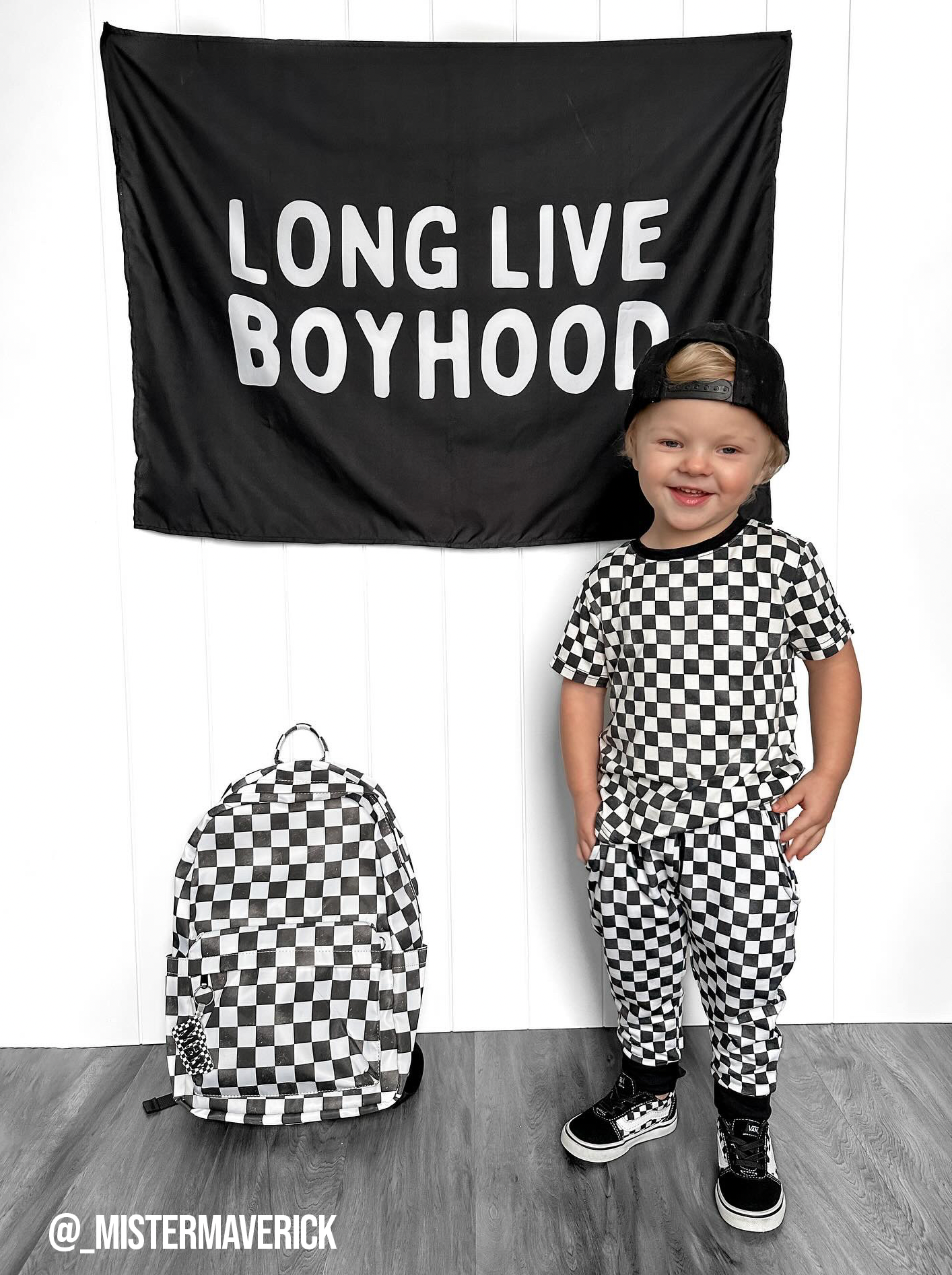 Long Live Boyhood Banner | Fabric Wall Sign