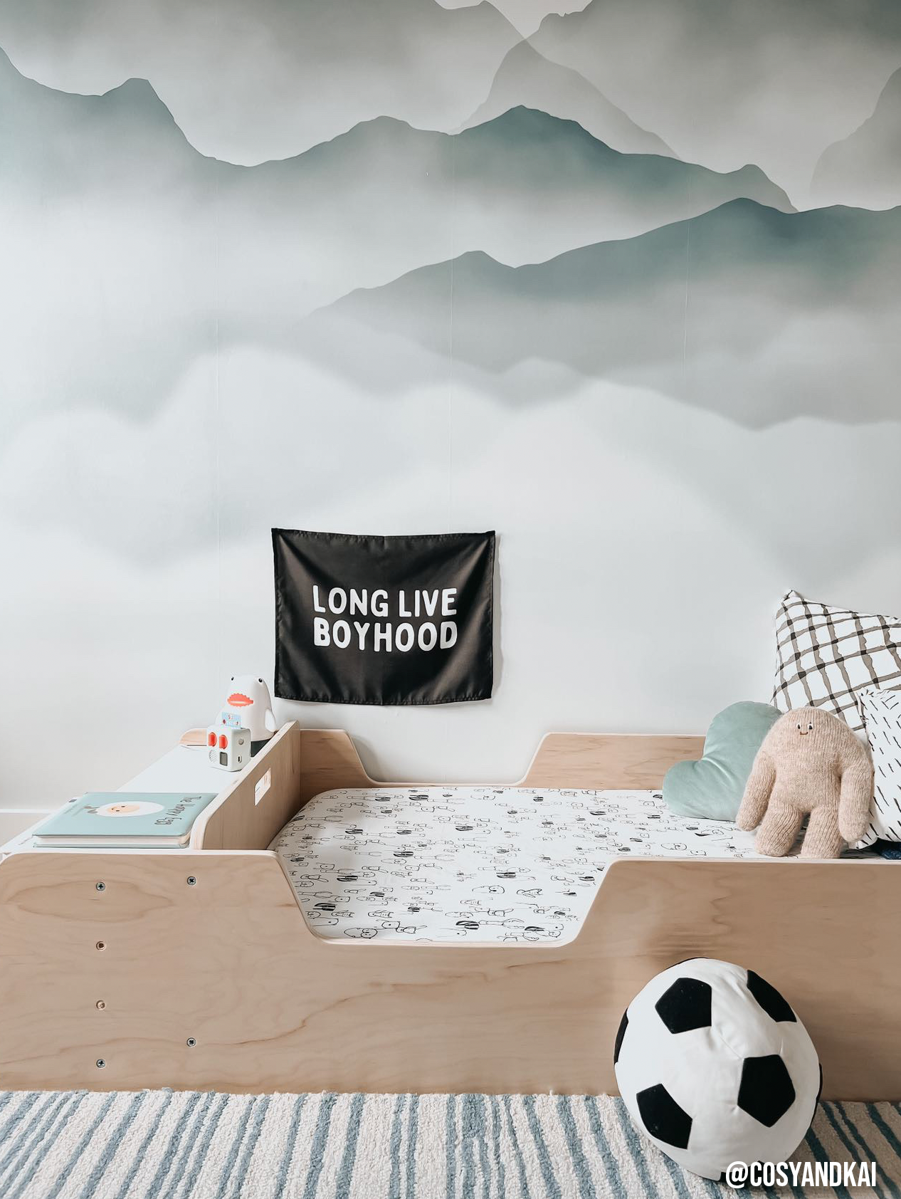 Long Live Boyhood Banner | Fabric Wall Sign