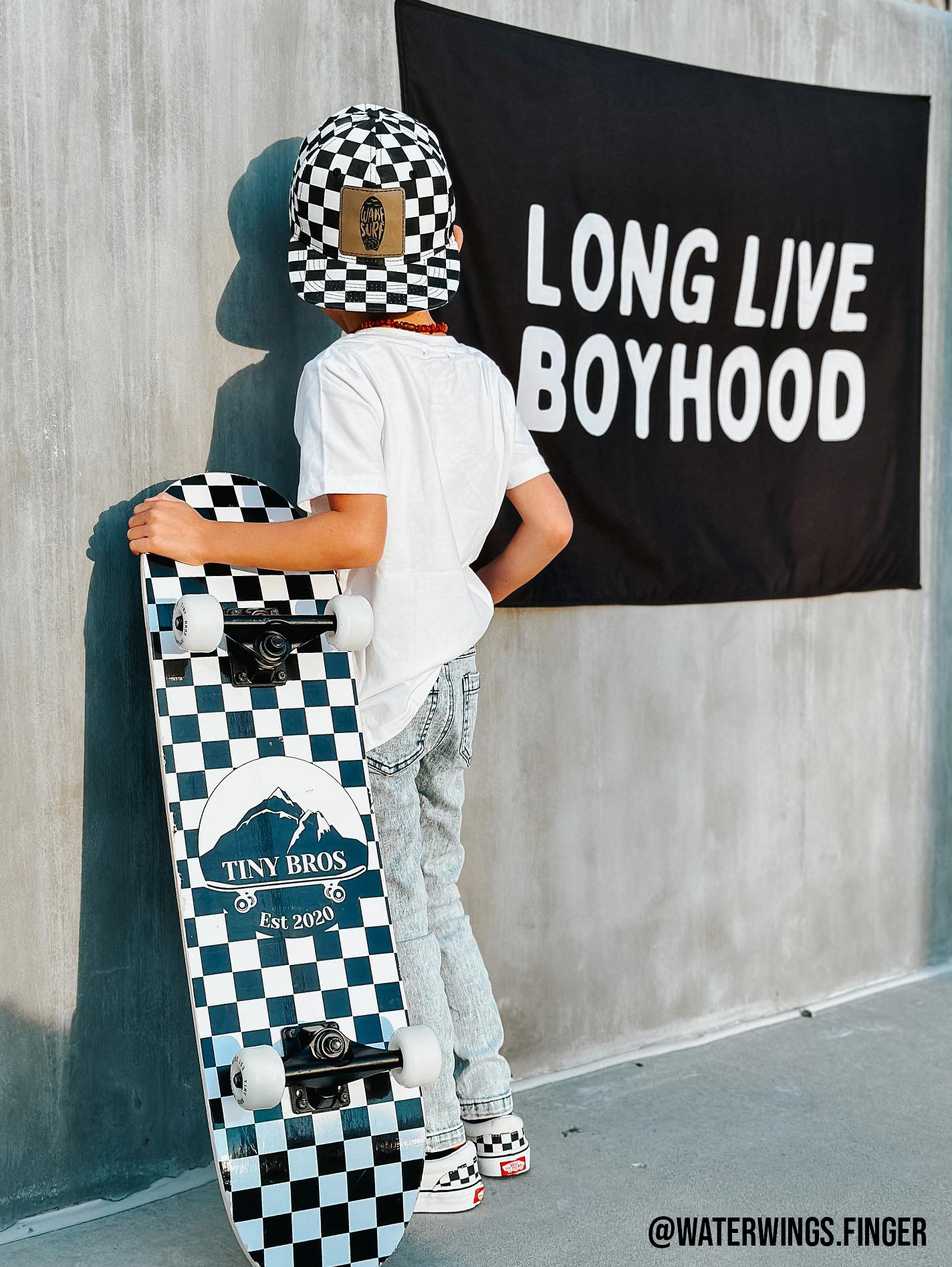 Long Live Boyhood Banner | Fabric Wall Sign