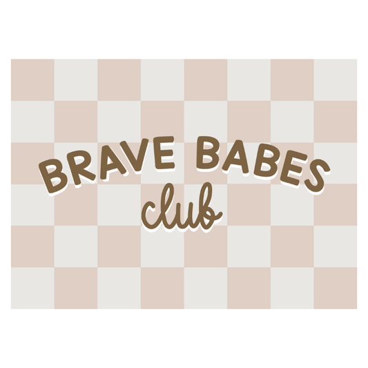 Brave Babes Club Banner | Fabric Wall Sign