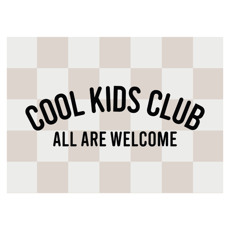 Cool Kids Club Banner | Fabric Wall Sign