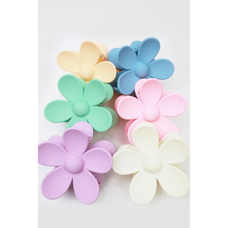 Pastel Tone Daisy Hair Clips