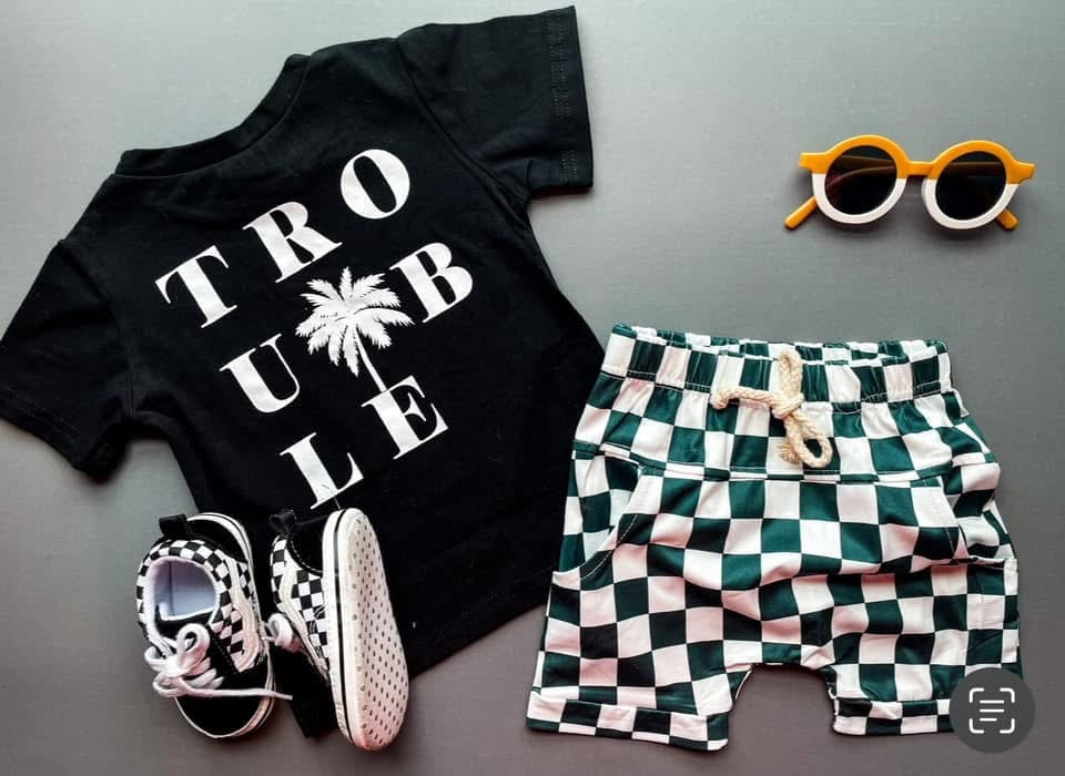 Trouble Shorts + Tee Set Boys