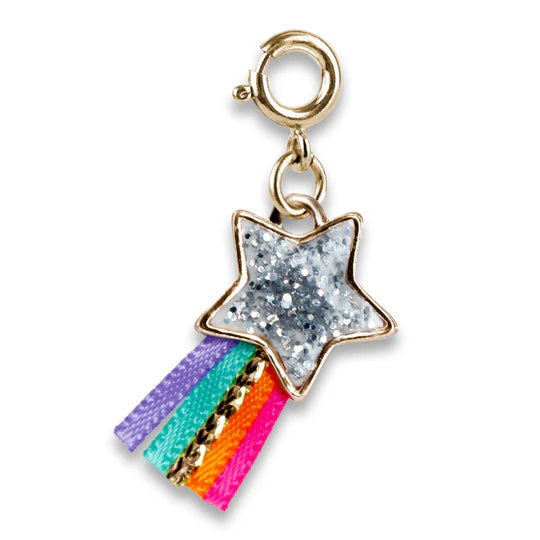 Gold Glitter Shooting Star Charm - CHARM IT!