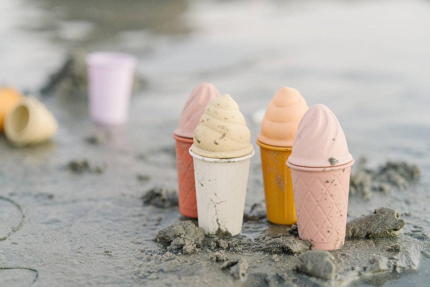 Natural Sunset Ice Cream Beach Set