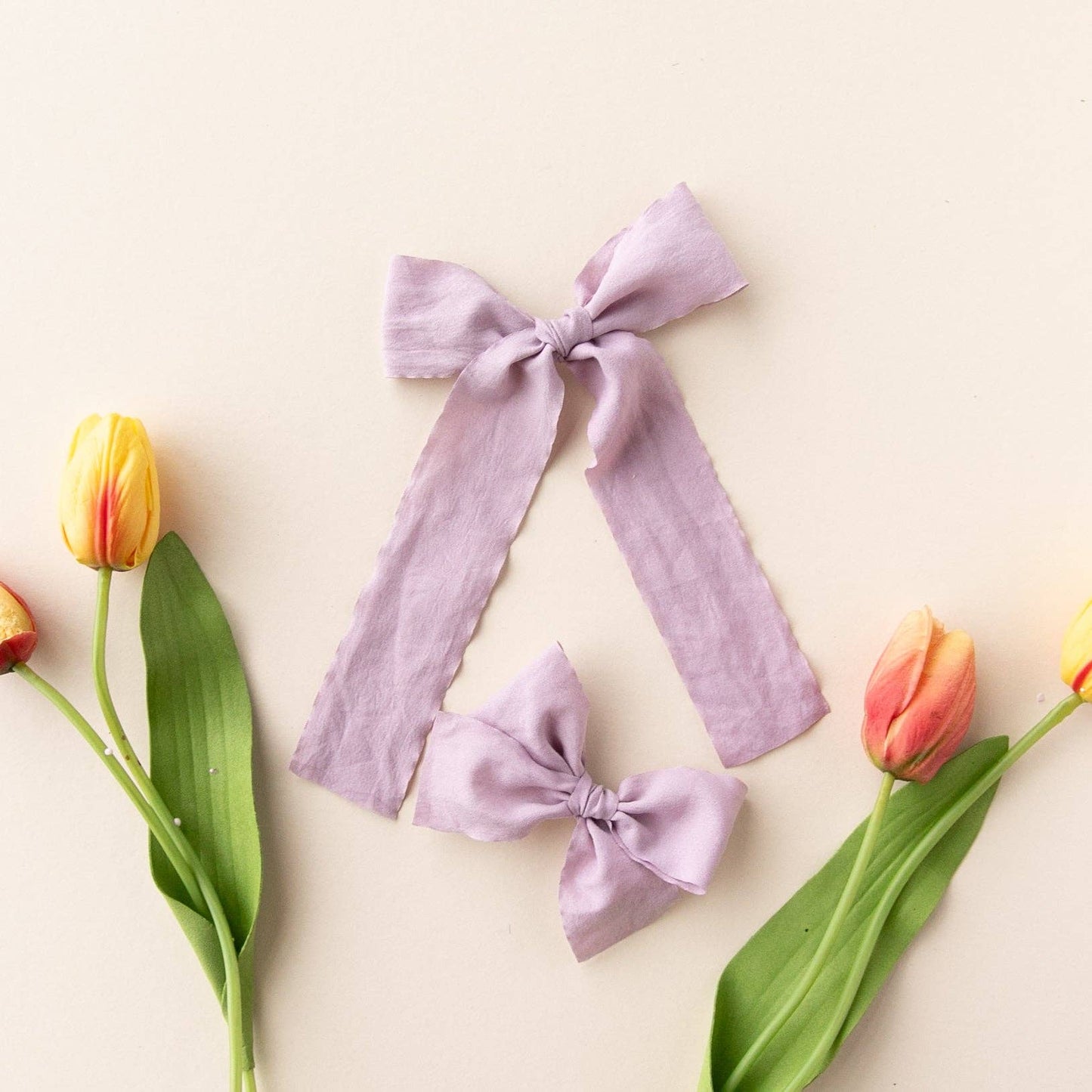 Smokey Lavender | Statement Ribbon Bow