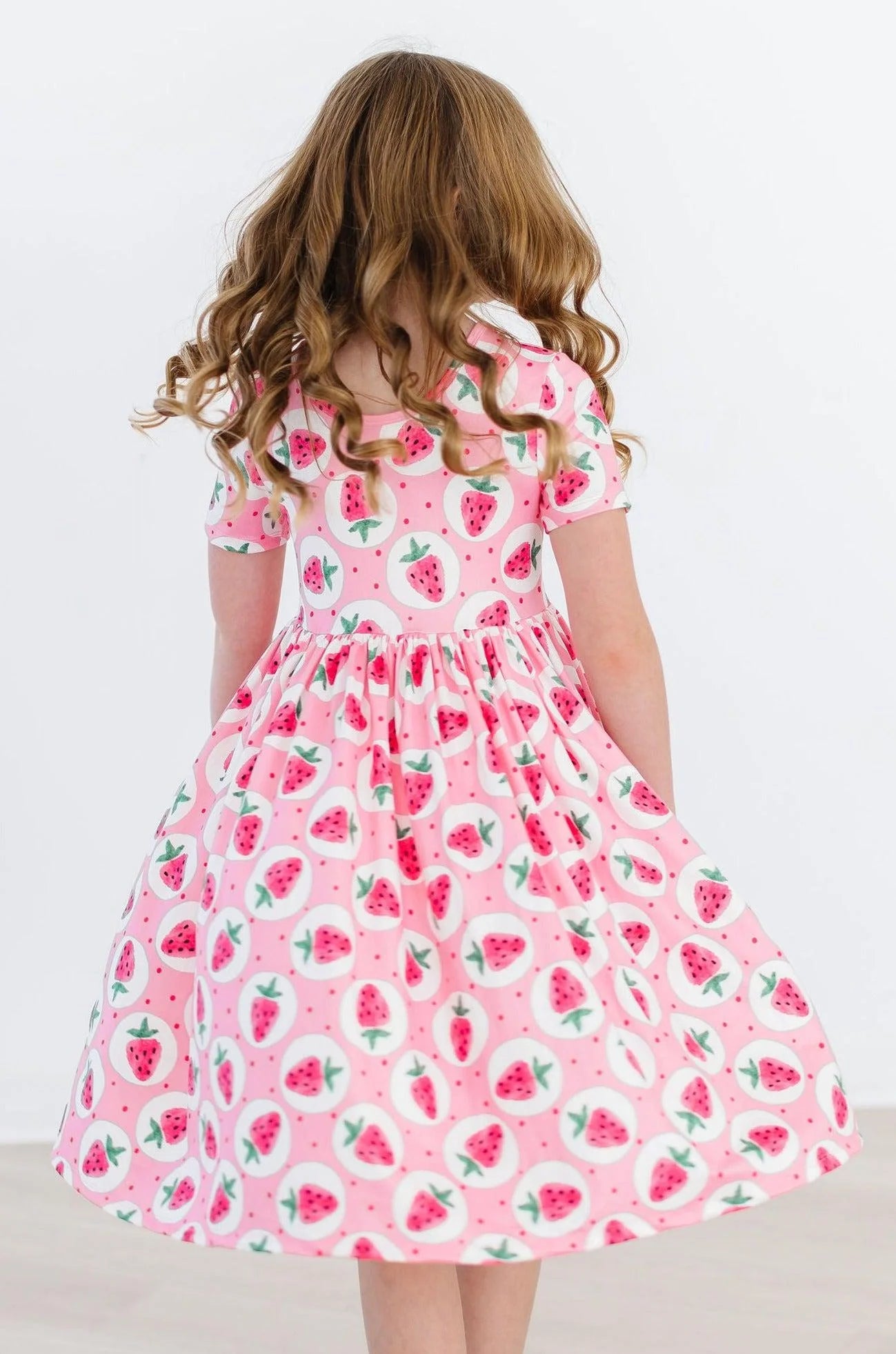 Strawberry Patch Pocket Twirl Dress