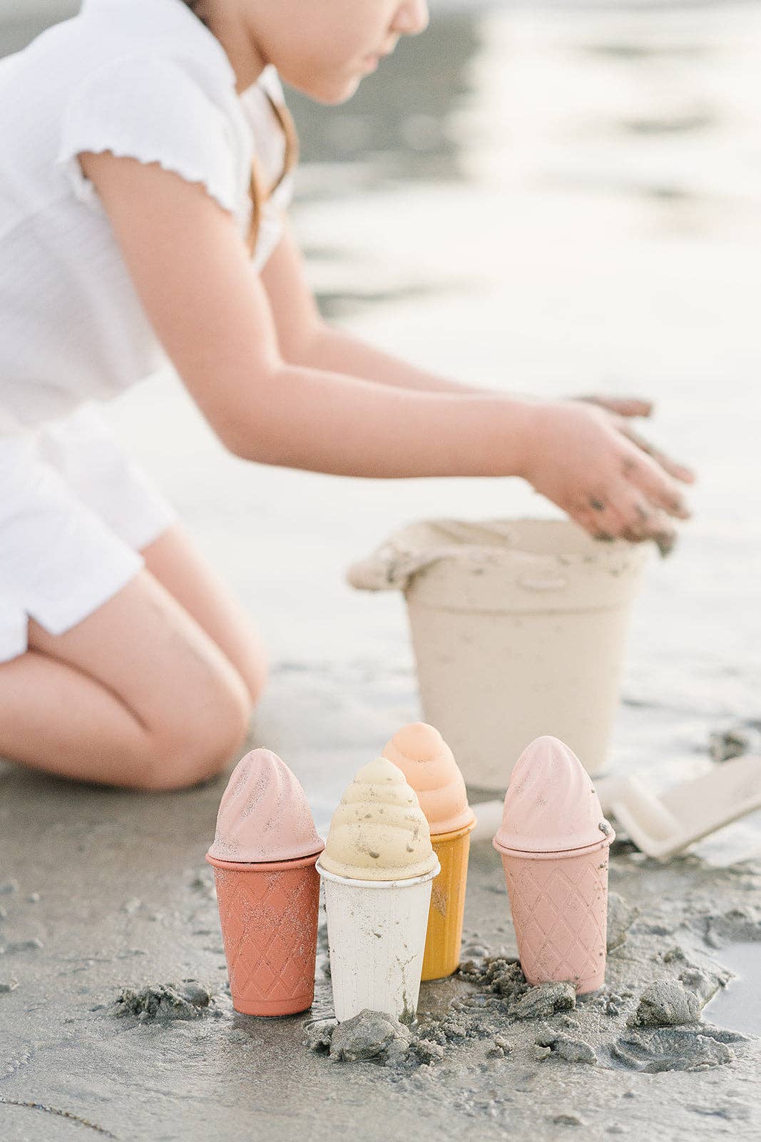 Natural Sunset Ice Cream Beach Set