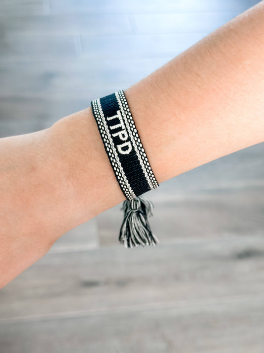 Taylor Swift "TTPD" Woven Bracelet