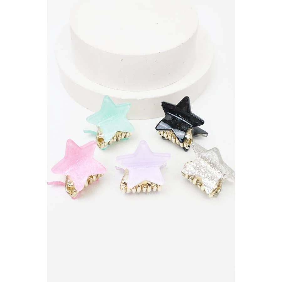 Colorful Star Hair Clips Nonslip