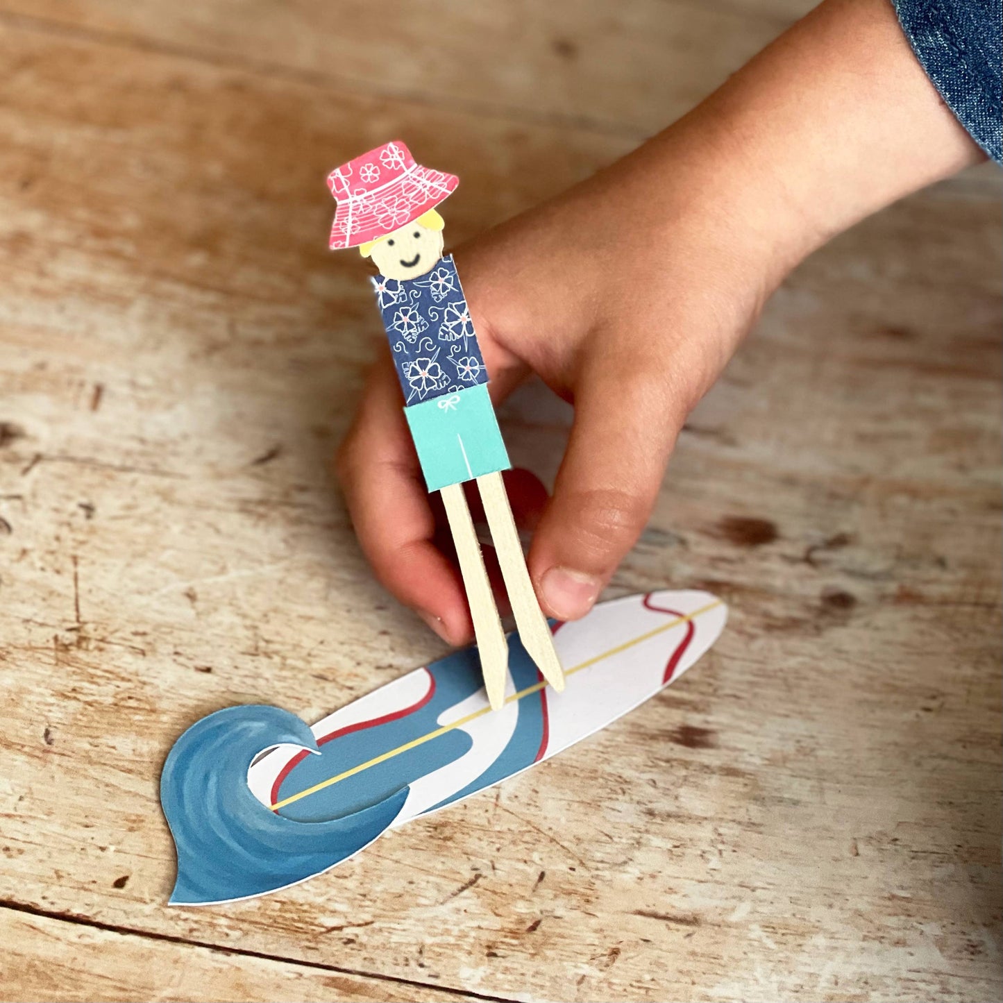 Make Your Own Surfer Peg Doll