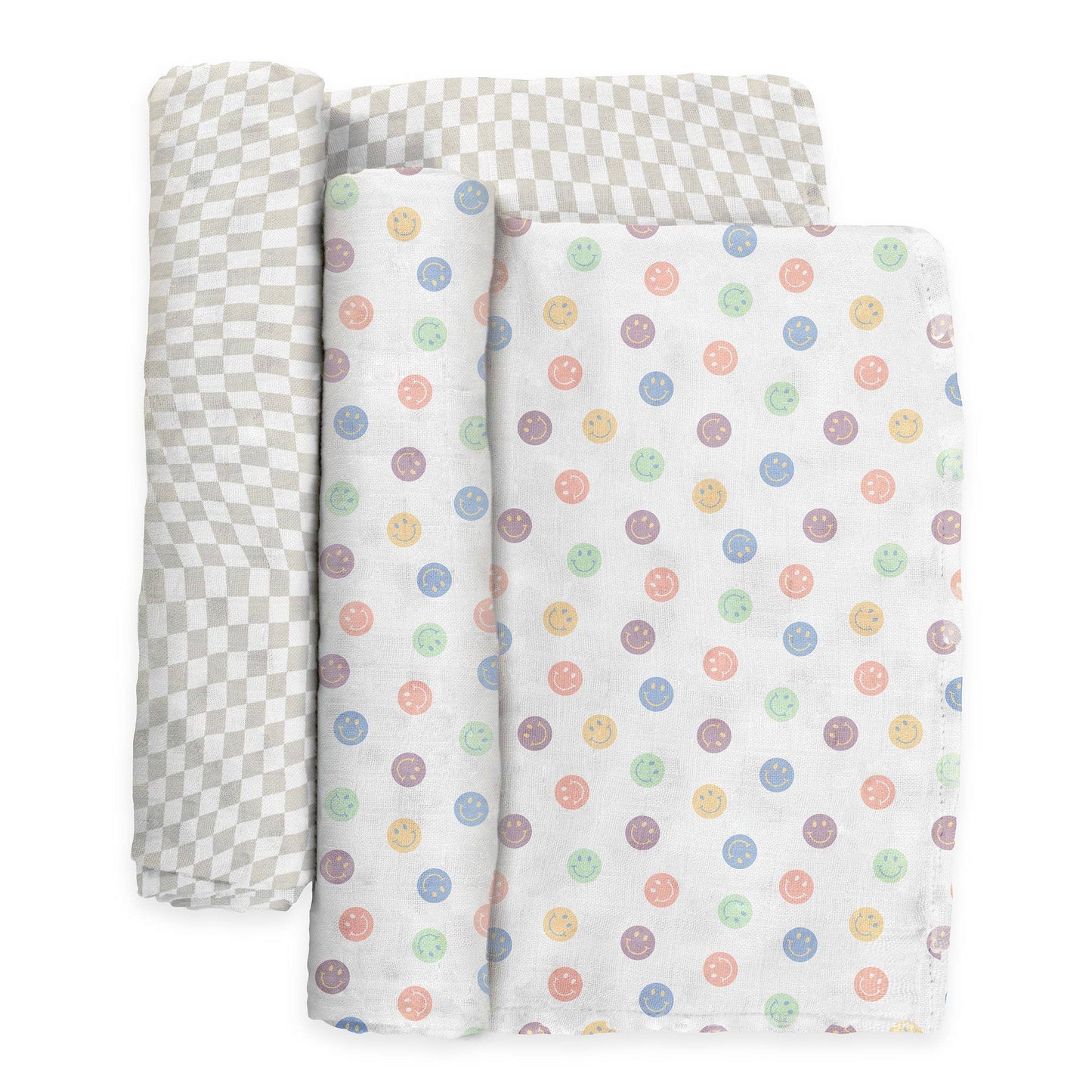 Swaddle Blanket Set Happy Baby Vibes