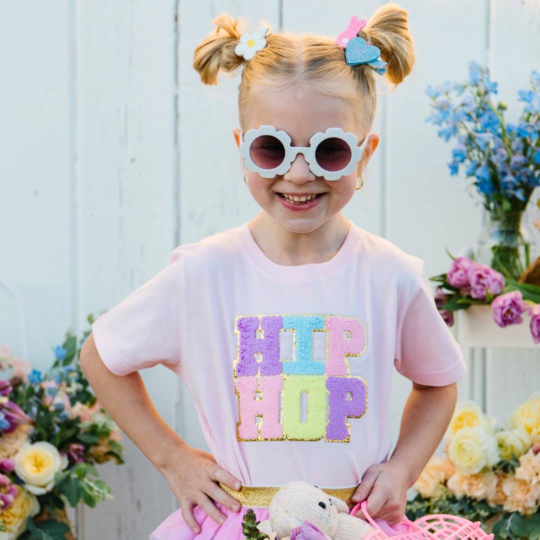 Hip Hop Patch Short Sleeve Shirt - Ballet - Kids Easter Tee