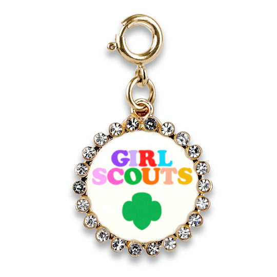 Gold Girl Scout Medallion Charm - CHARM IT!