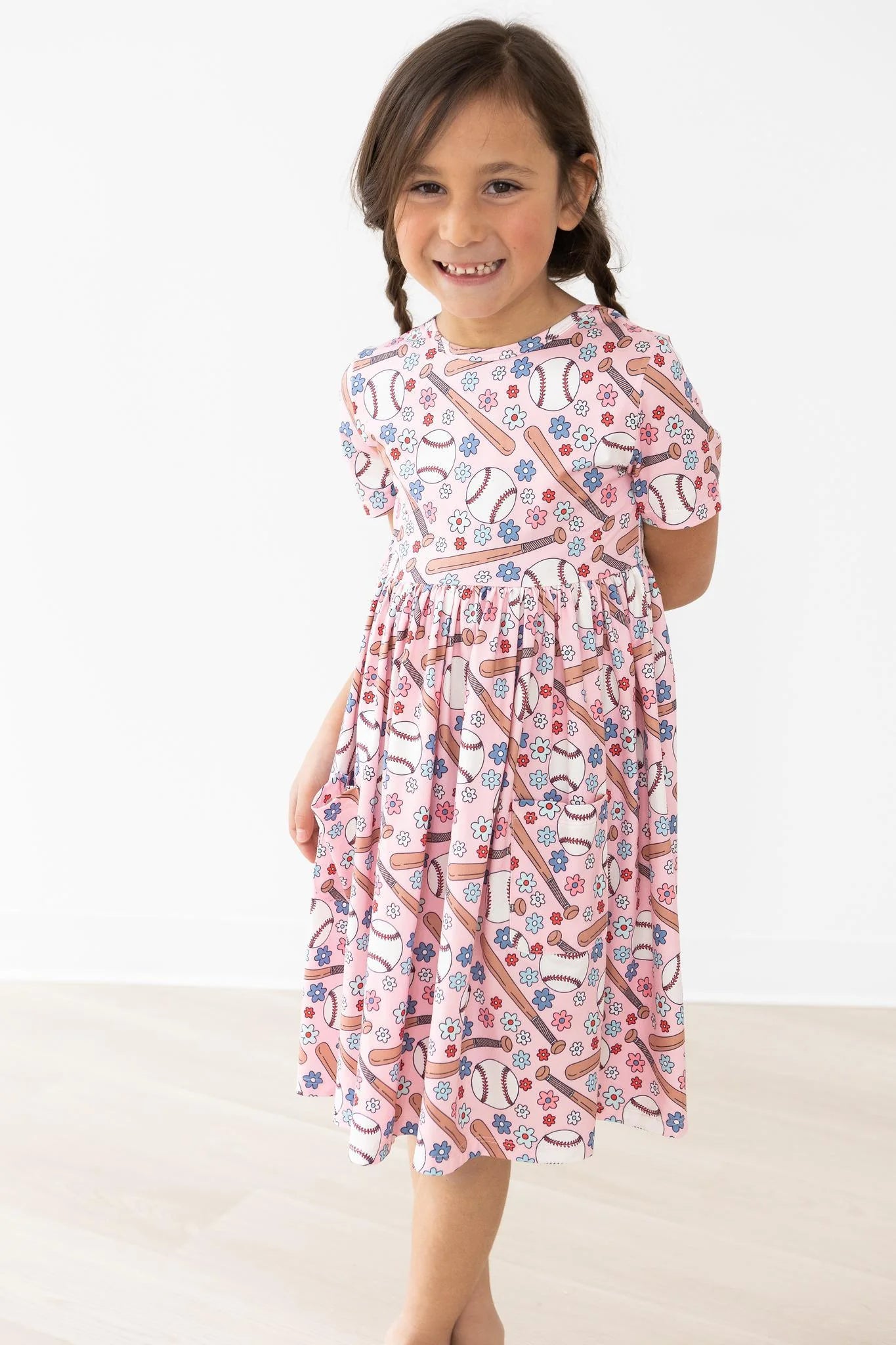 Batter Up Pocket Twirl Dress