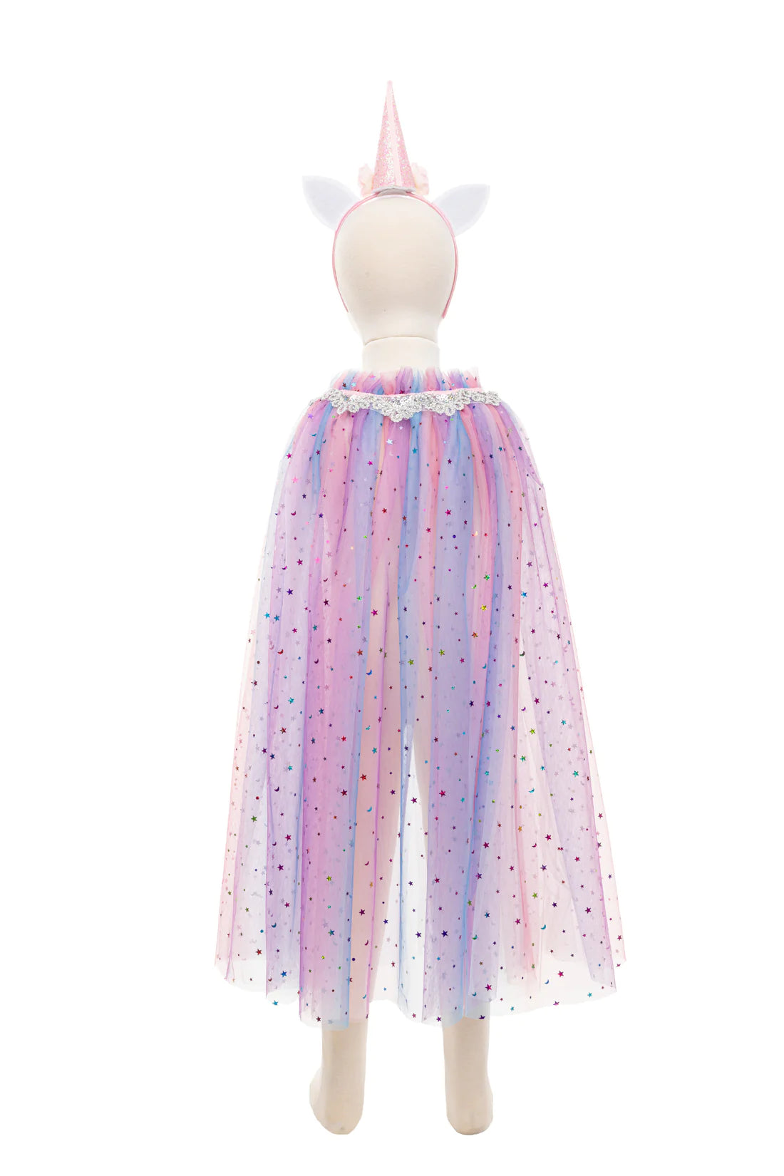 Rainbow Unicorn Cape and Headband Set, 4-6