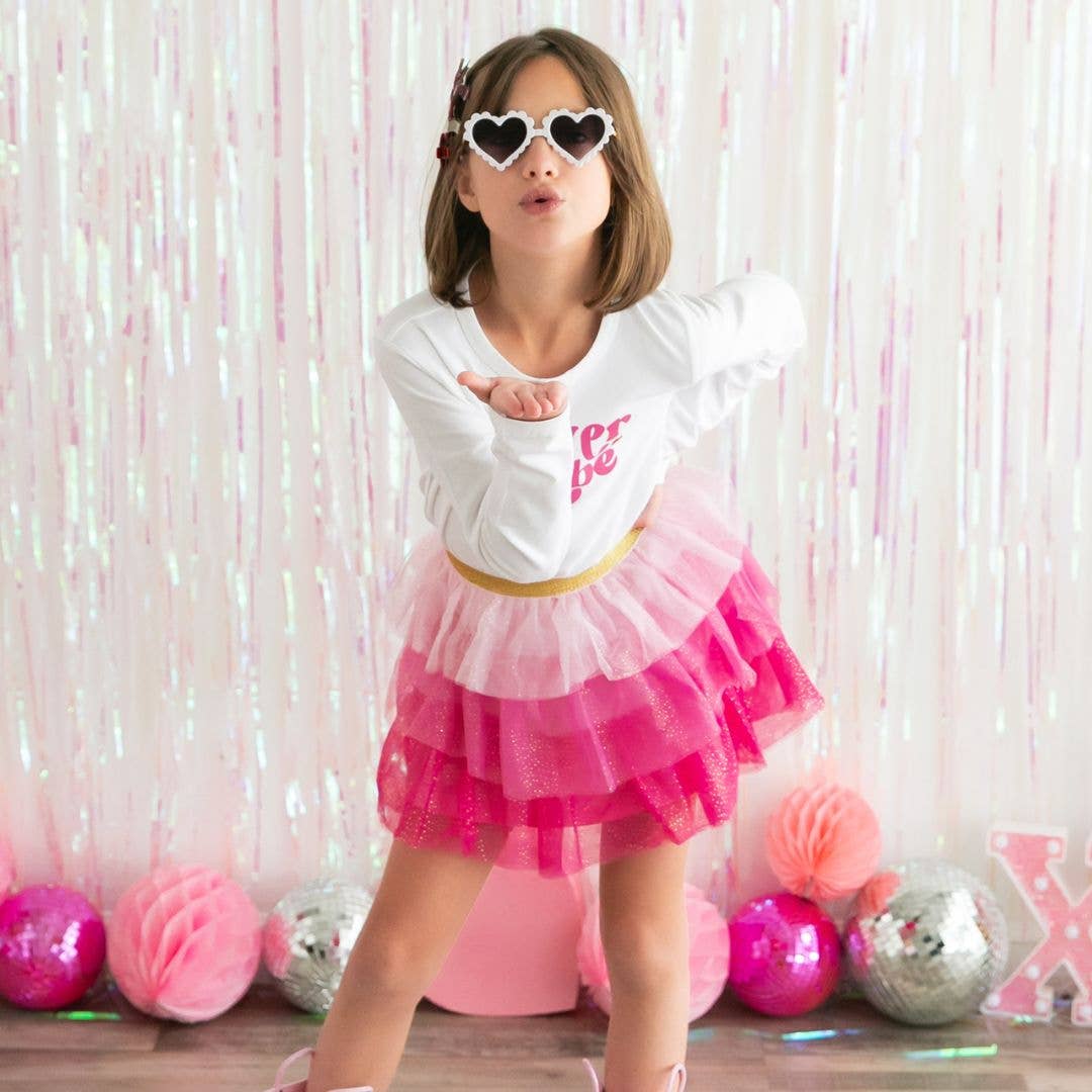 Pink Petal Tutu - Dress Up Skirt - Kids Valentine's Day Tutu