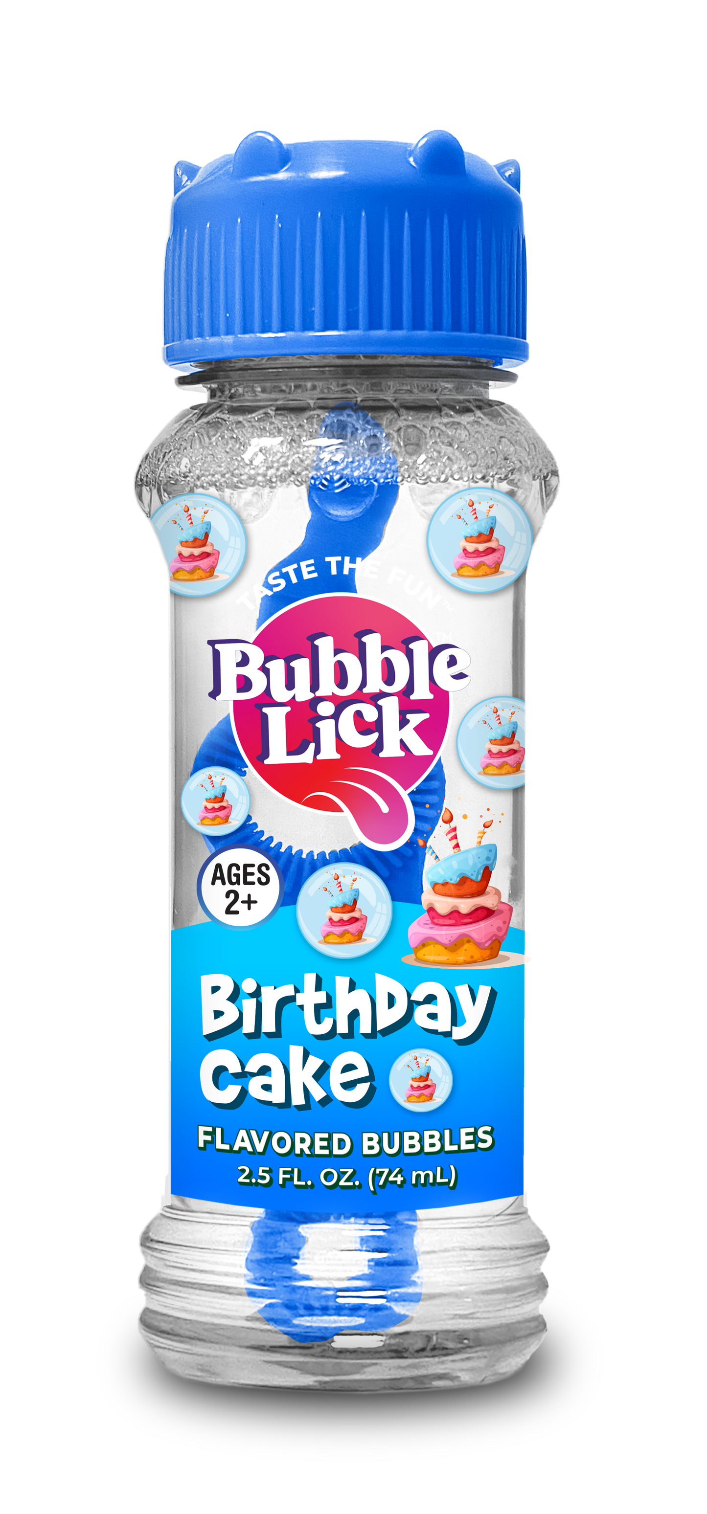 BubbleLick™ Birthday Cake Bubbles