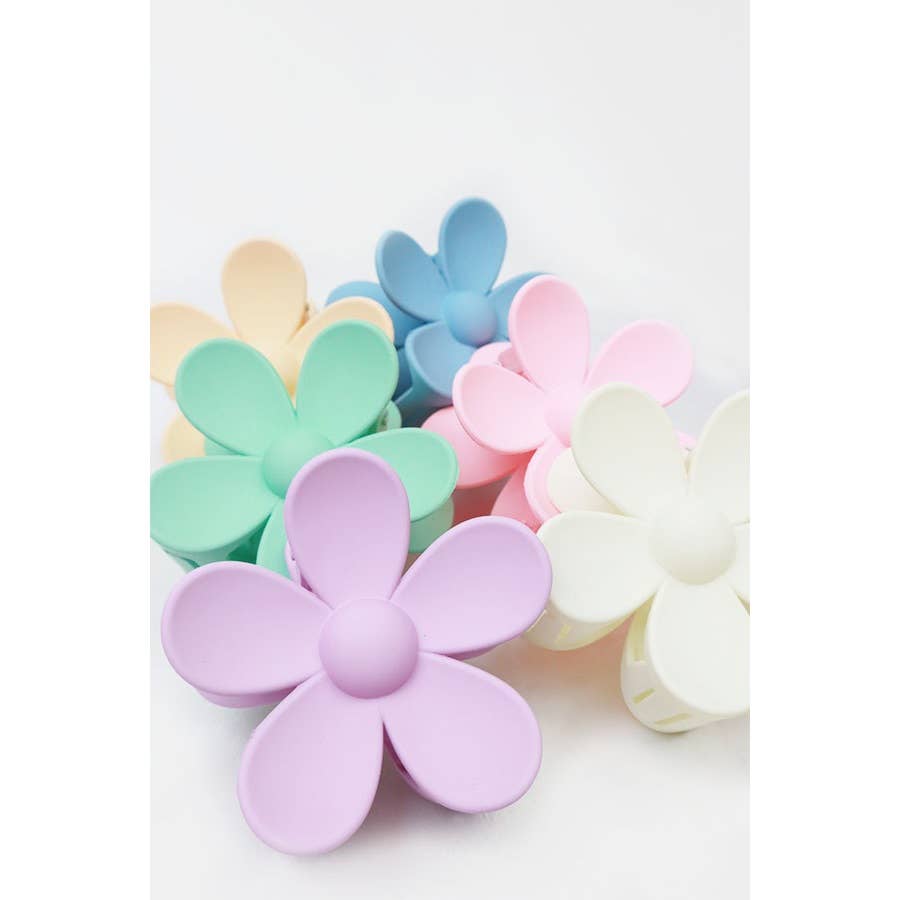 Pastel Tone Daisy Hair Clips