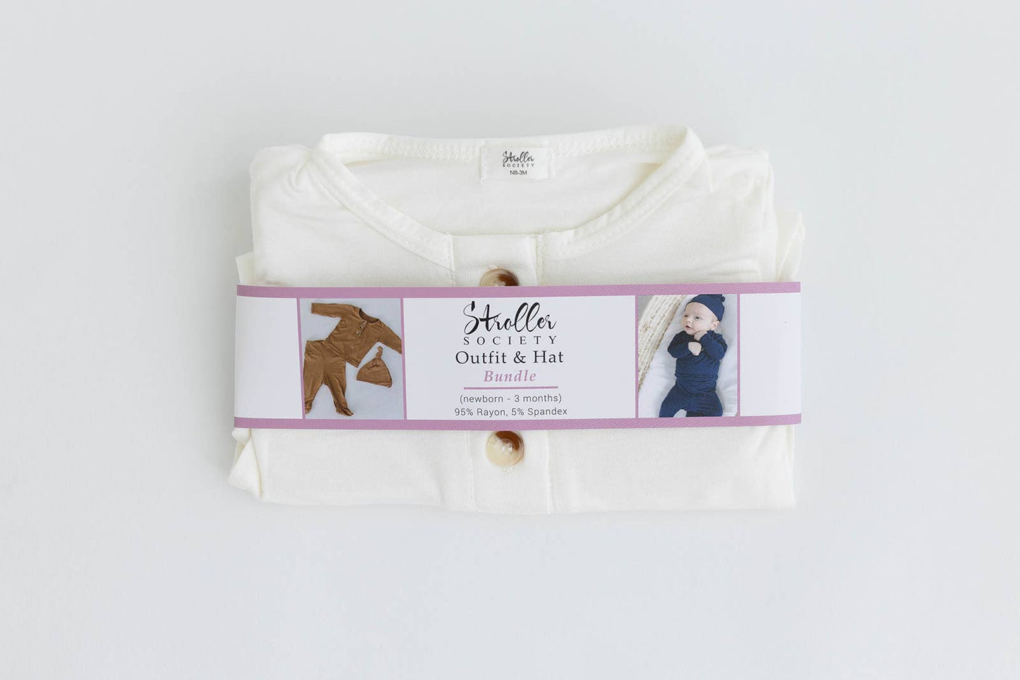 Top & Bottom Baby Outfit (Newborn - 12 months sizes) - White