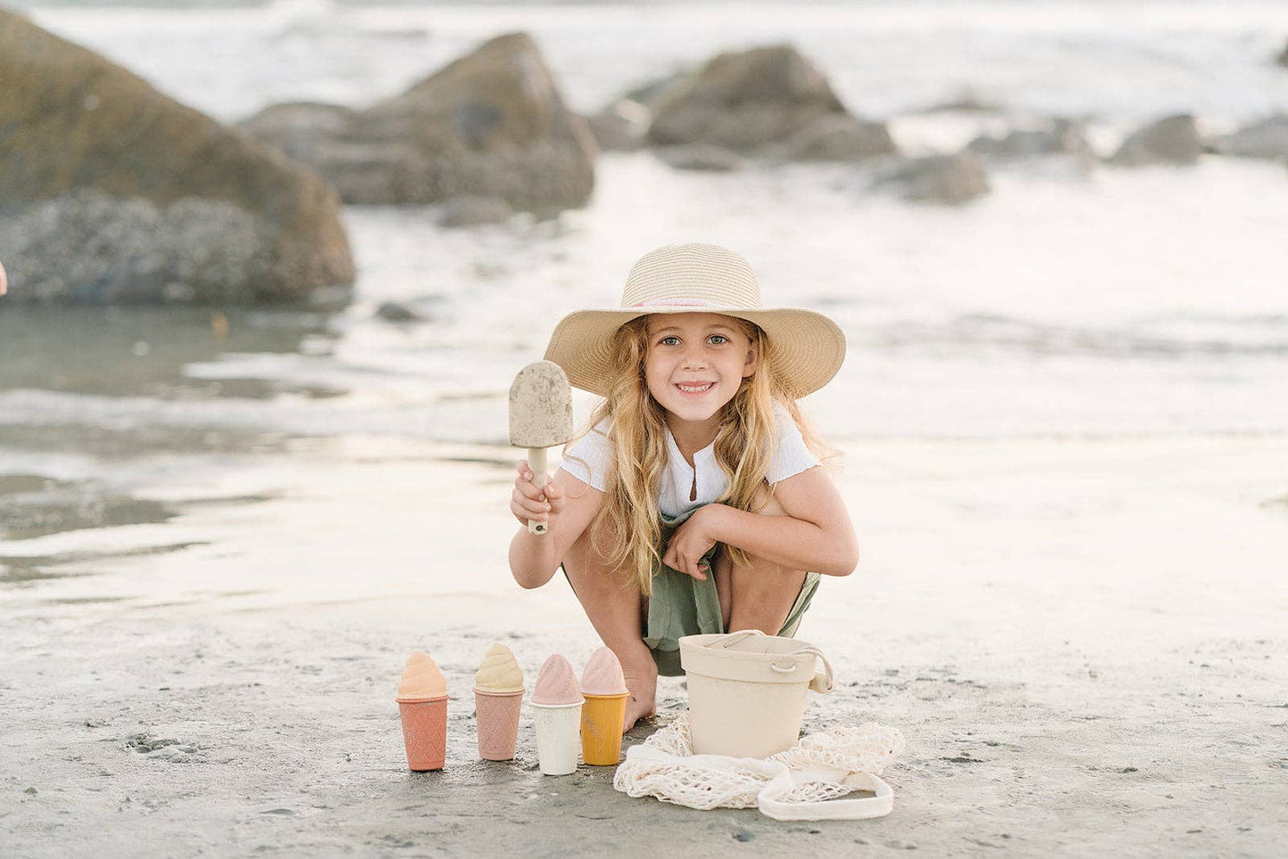 Natural Sunset Ice Cream Beach Set