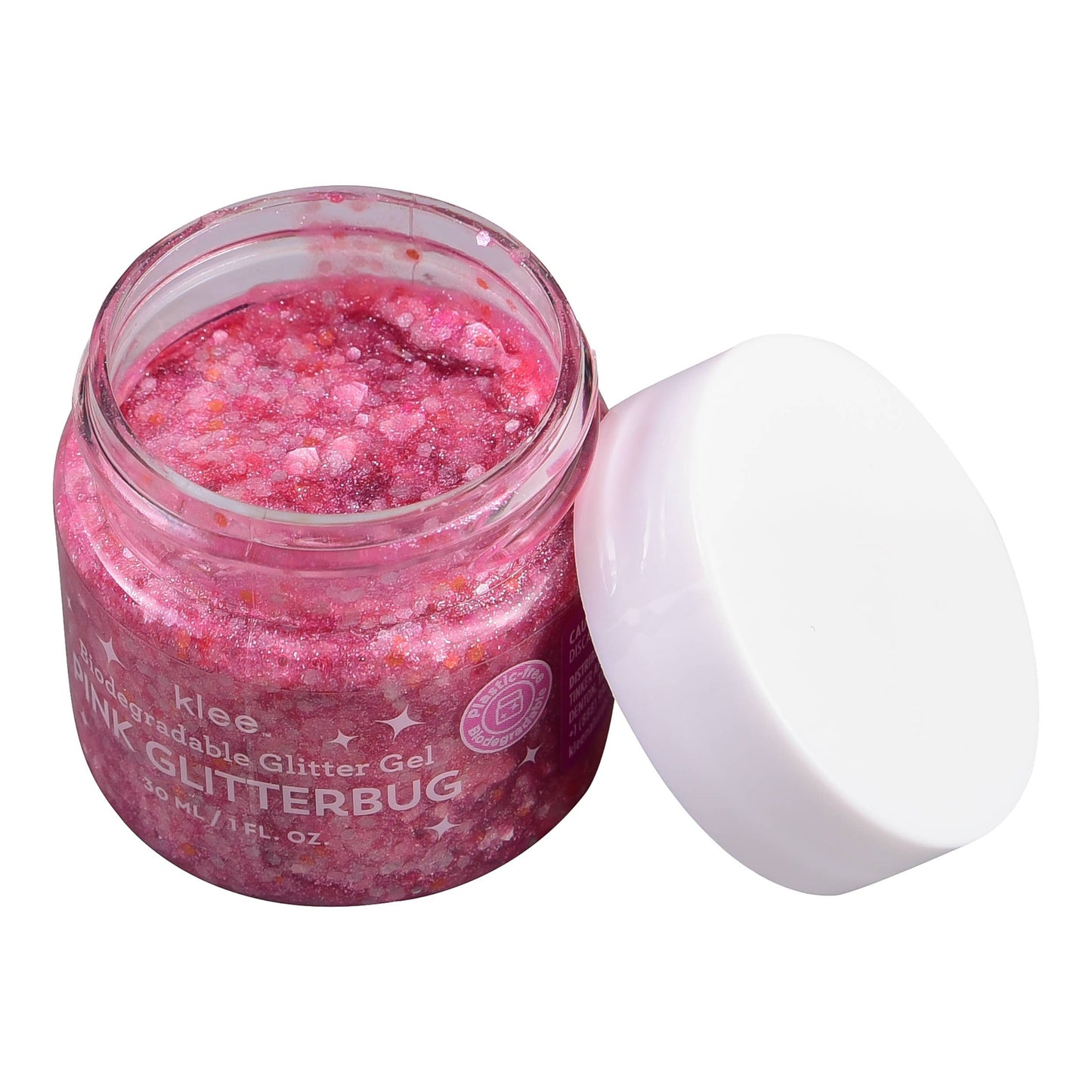 Pink Glitterbug - Klee Biodegradable Glitter Gel, 1 oz