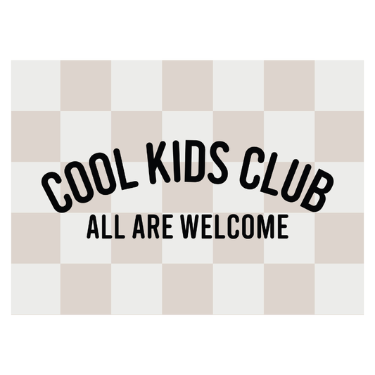 Cool Kids Club Banner | Fabric Wall Sign