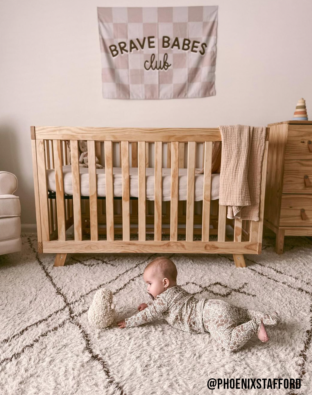 Brave Babes Club Banner | Fabric Wall Sign
