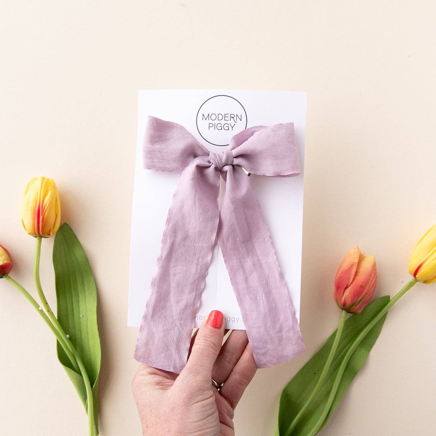 Smokey Lavender | Statement Ribbon Bow