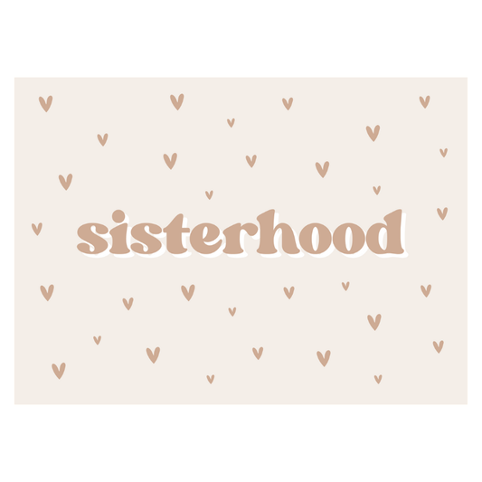 Sisterhood Banner | Fabric Wall Sign