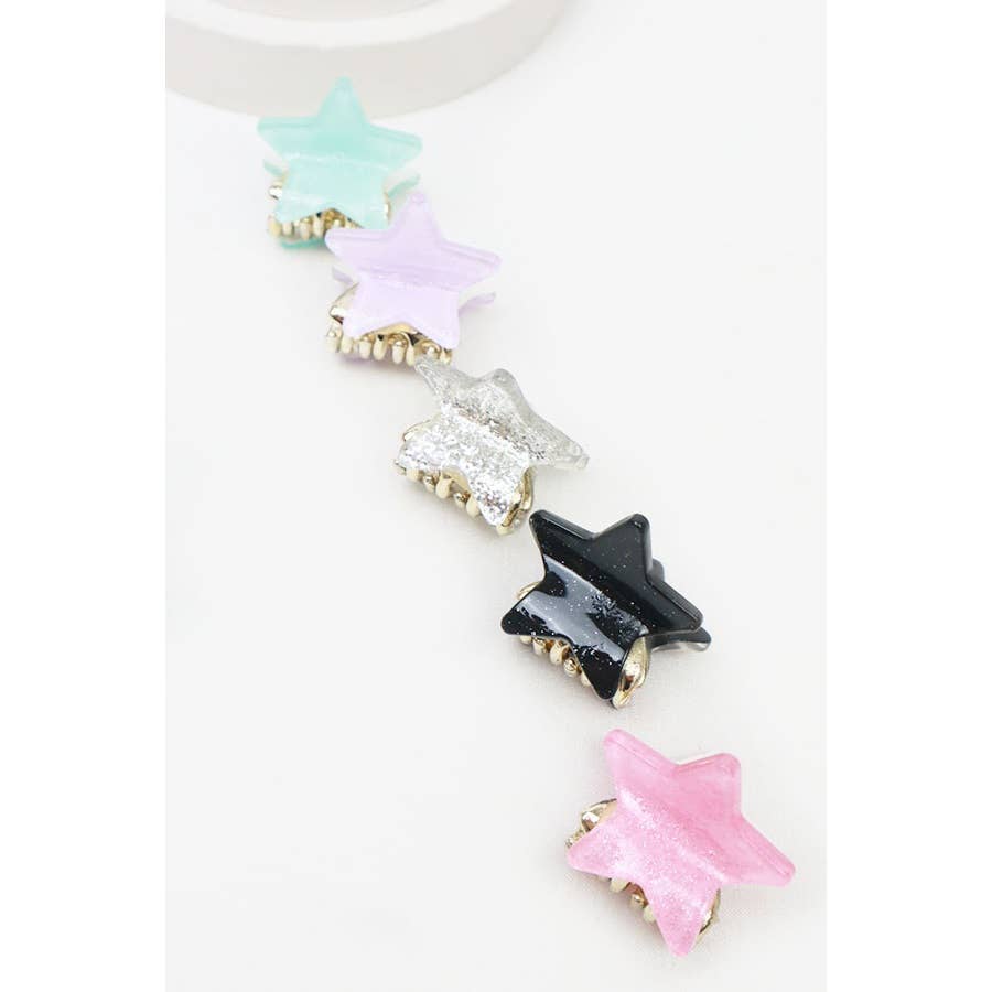 Colorful Star Hair Clips Nonslip