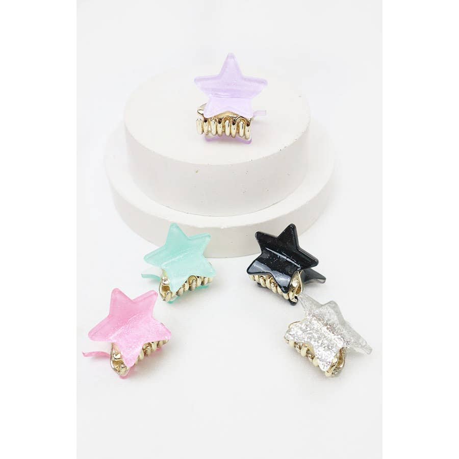 Colorful Star Hair Clips Nonslip