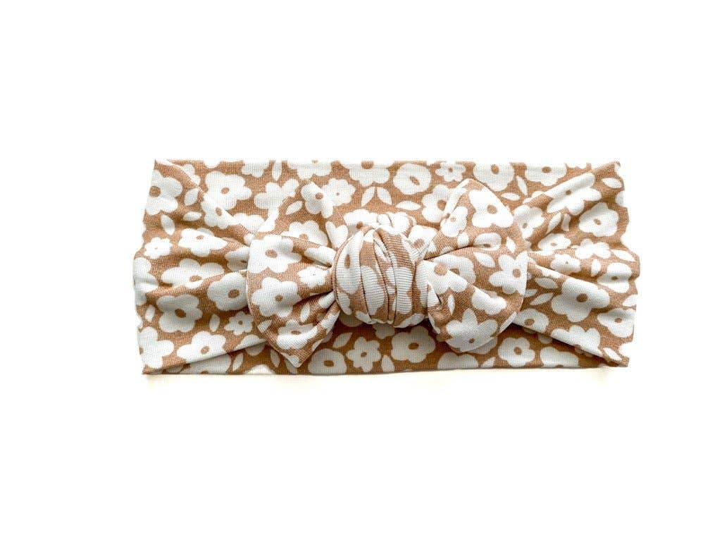 Bamboo Stretch Swaddle - Mocha Ditsy Floral