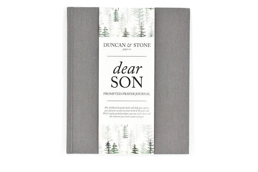 Dear Son Childhood Keepsake Book | Gift for Mom or Spouse