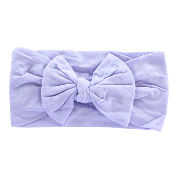 Orchid Nylon Bow Headwrap