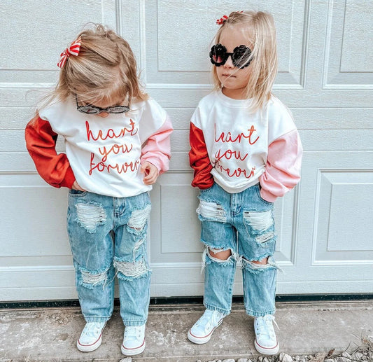 Heart You | Girls Valentines Day Sweatshirt