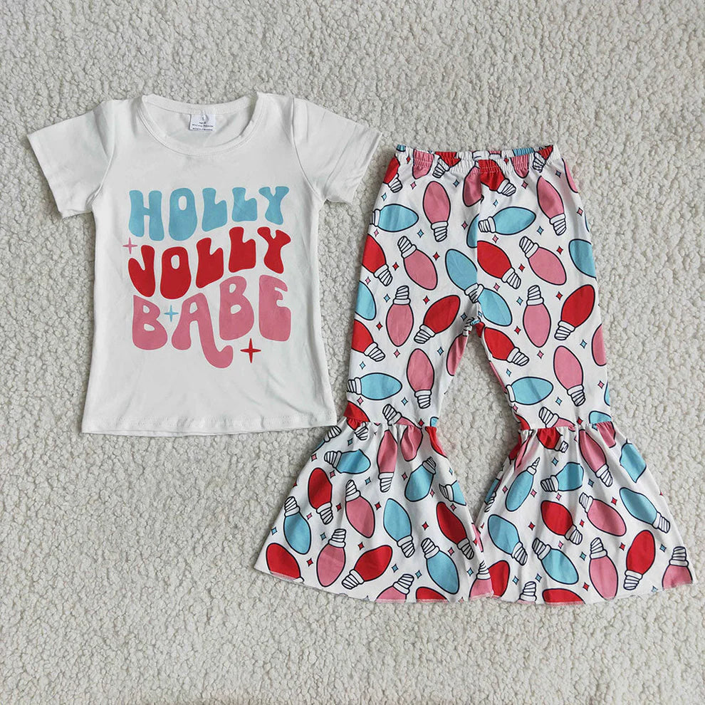 Holly Jolly Babe Bell Bottoms Set Preorder