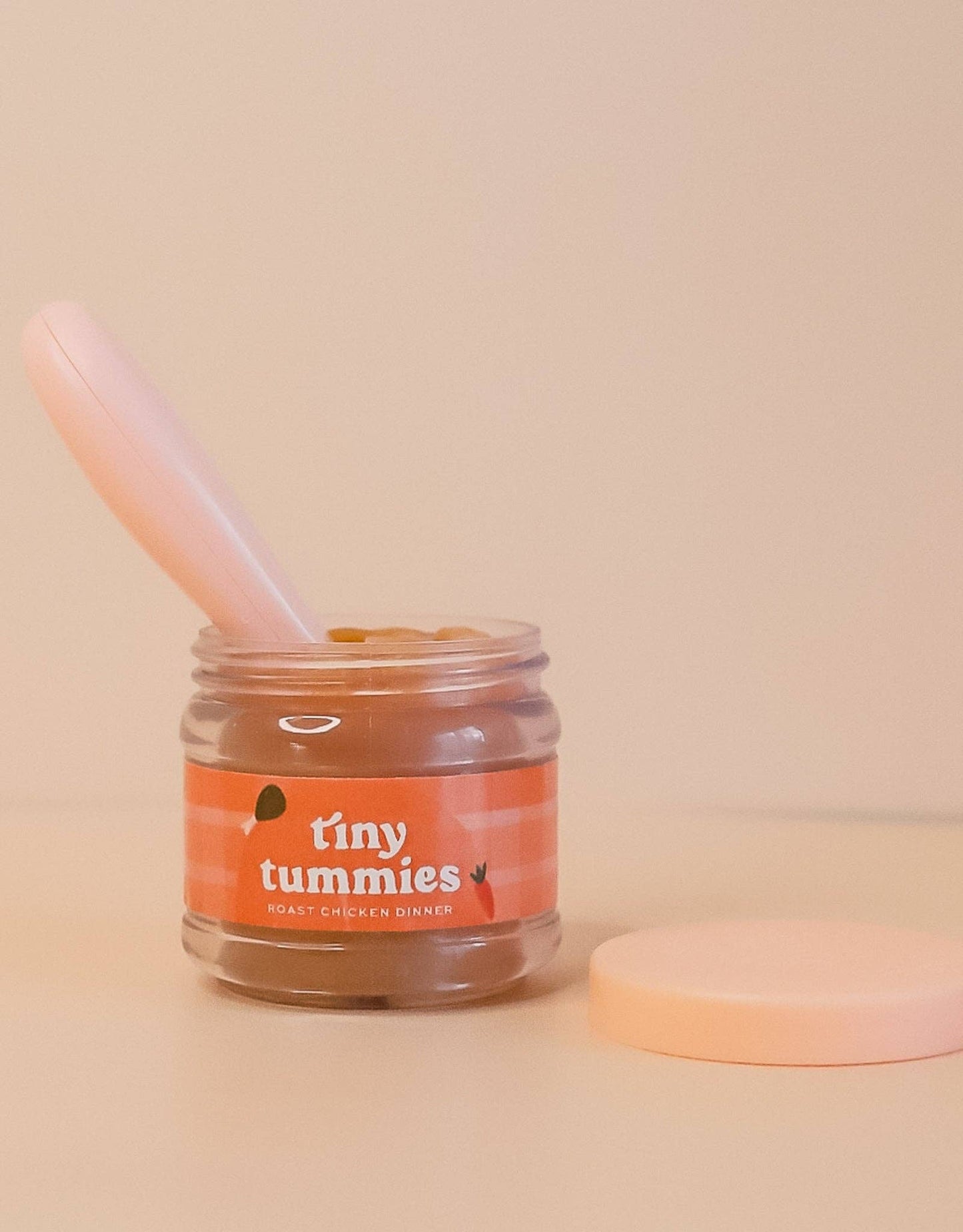 Tiny Tummies - Roast chicken dinner - Jar and spoon - Tiny Harlow