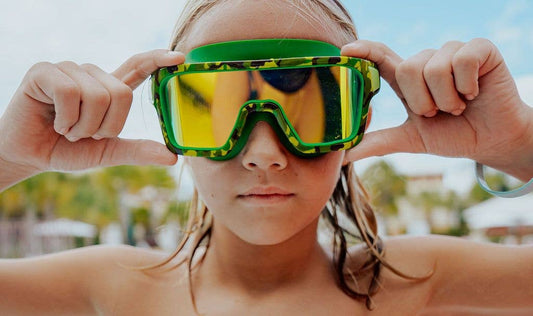 Camo Print Swim Goggle, Summer, Beach, Pool