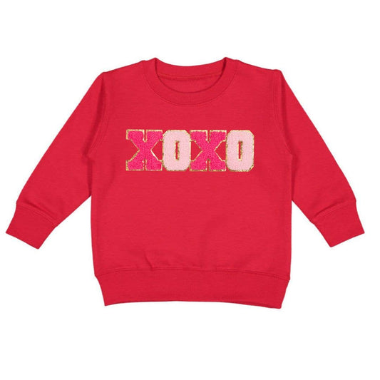 XOXO Patch Valentine's Day Sweatshirt -Kid's Valentine's Day