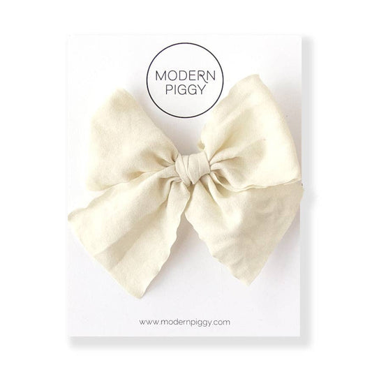 Antique White | Ribbon Bow